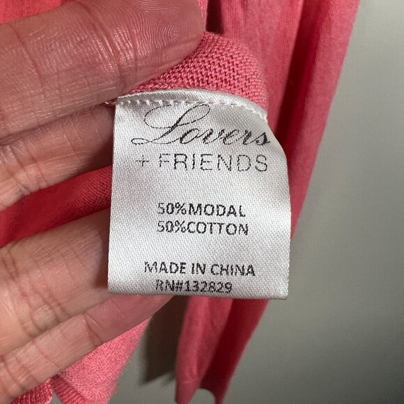 Lovers + Friends Wrap It Sweater Size Rose Small Pink Balletcore Feminine Crop - Picture 11 of 12